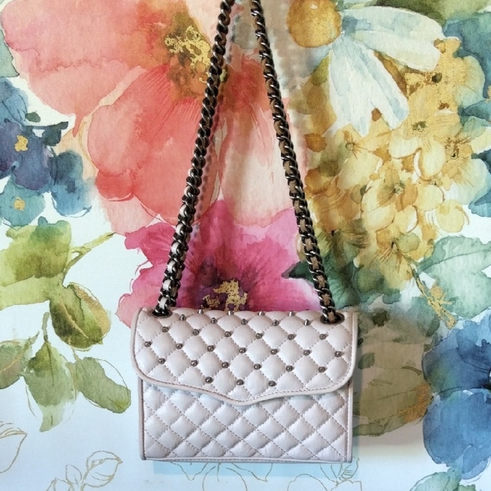 EUC Rebecca Minkoff Genuine Leather Blush Pink Shoulder Crossbody Bag